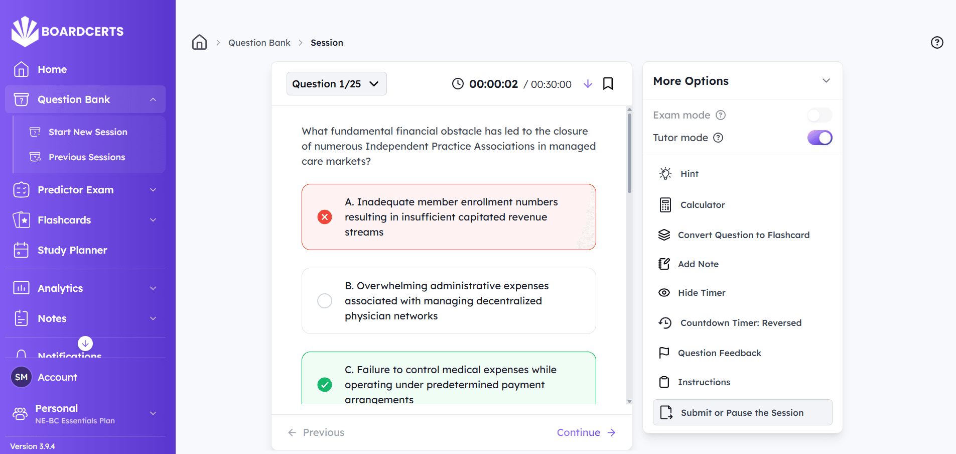 ne-bc boardcerts question bank